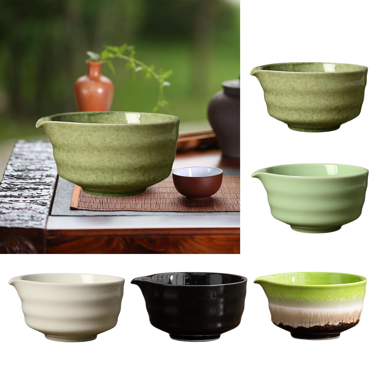 Matcha Bowl Chawan - Tigela matcha de cerâmica com bico,