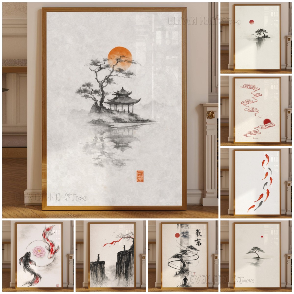 Japanese Zen Lifestyle - Pôster de Árvore de Tinta Japonesa