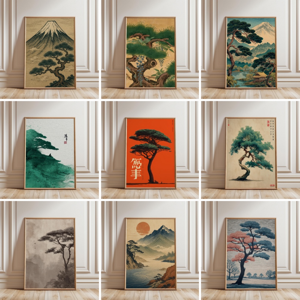 Japanese Zen Lifestyle - Pôster de Paisagem Japonesa do Monte