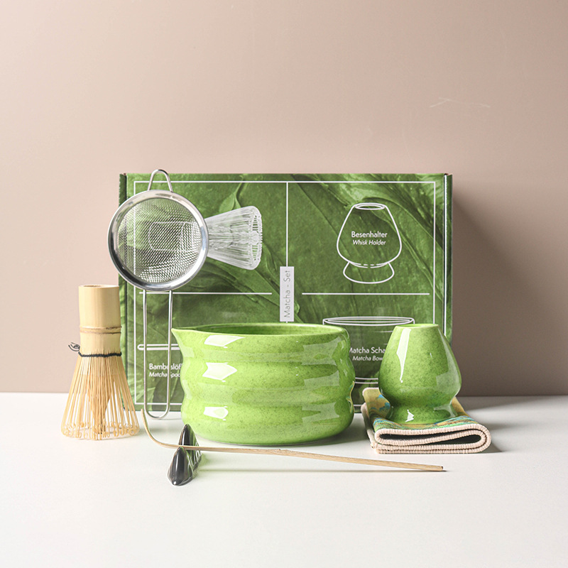 Matcha Bowl Chawan - 4/7 pçs conjunto matcha japonês tigela