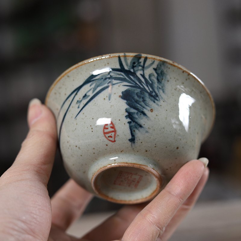 Pintado à mão chinês sancai ga - Matcha Bowl Chawan avaliação e preço